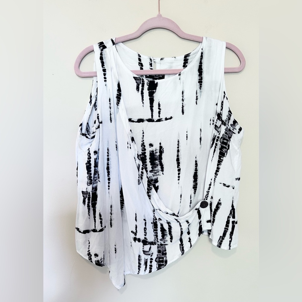 Black and White Women's Top